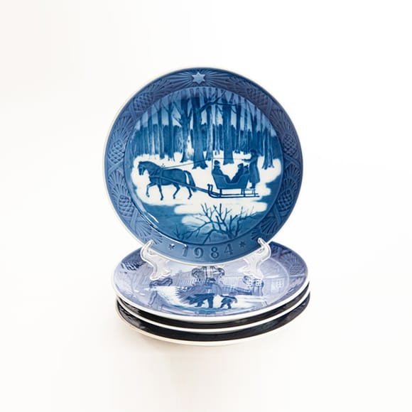 Collection of Royal Copenhagen Christmas plates